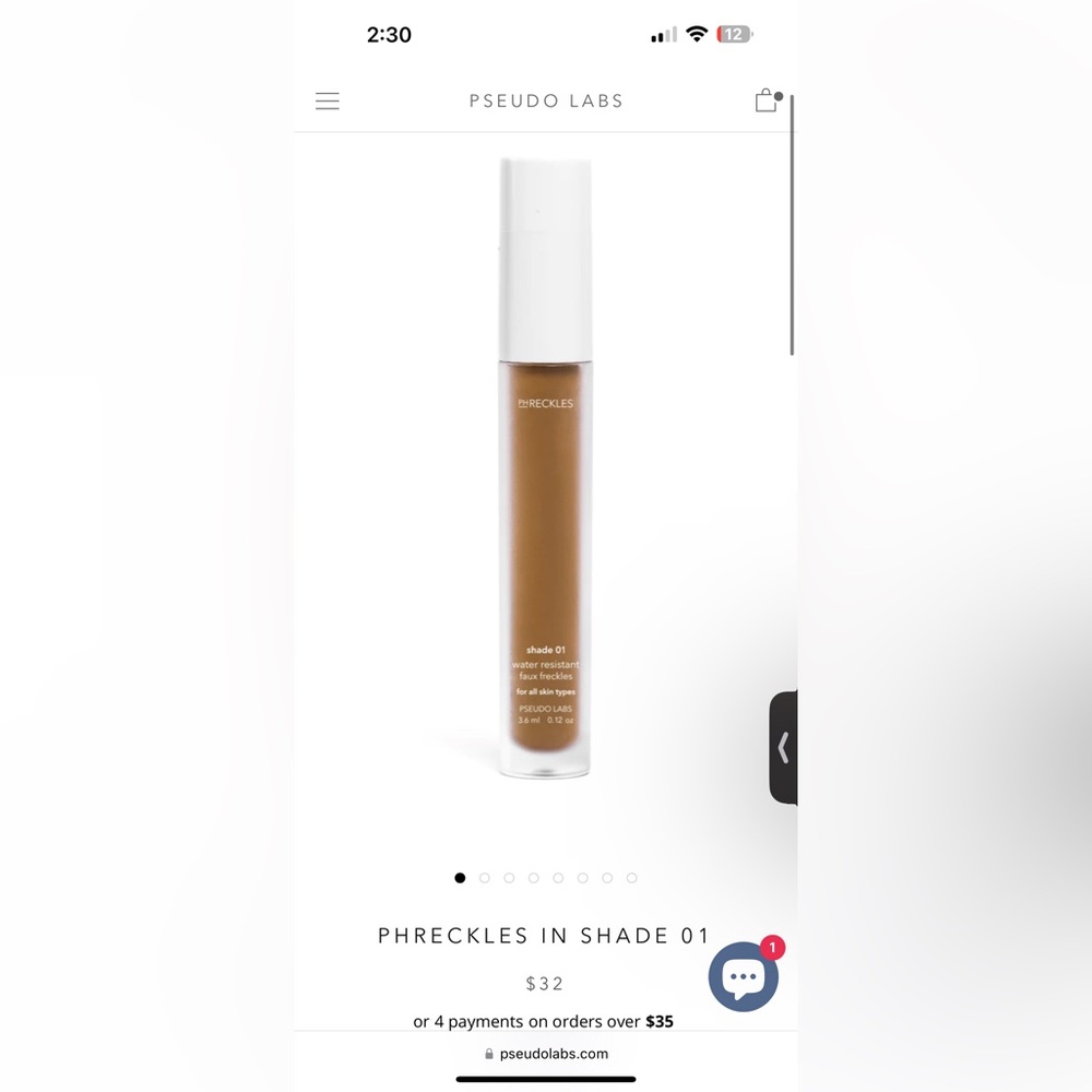 PSEUDO LABS PHreckles Shade 01 (NIB)